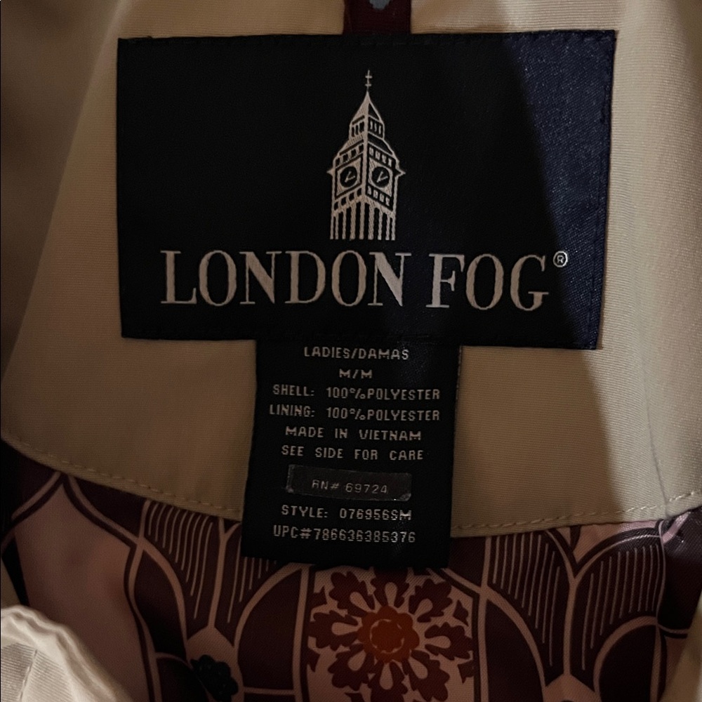 London Fog Women's Beige Trench Coat - Picture 5 of 9